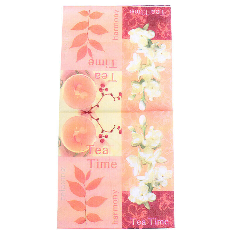 20PCS/pack Afternoon Tea Pattern Theme Paper Napkins Tissue Napkins Party SuppDD