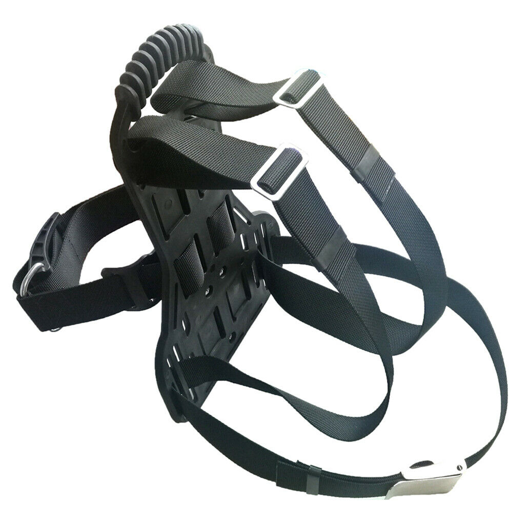 Premium Scuba Tank Backpack with Adjustable Straps for Snorkeling PP Black