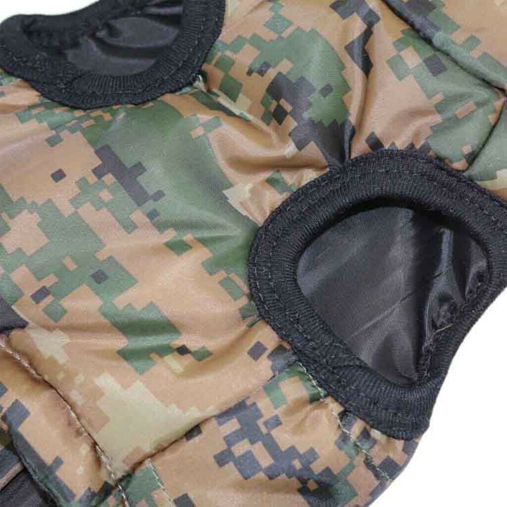 Pet Dog Puppy Cool Comouflage Color Cotton Pad Warm Vest Jacket Clothes XS