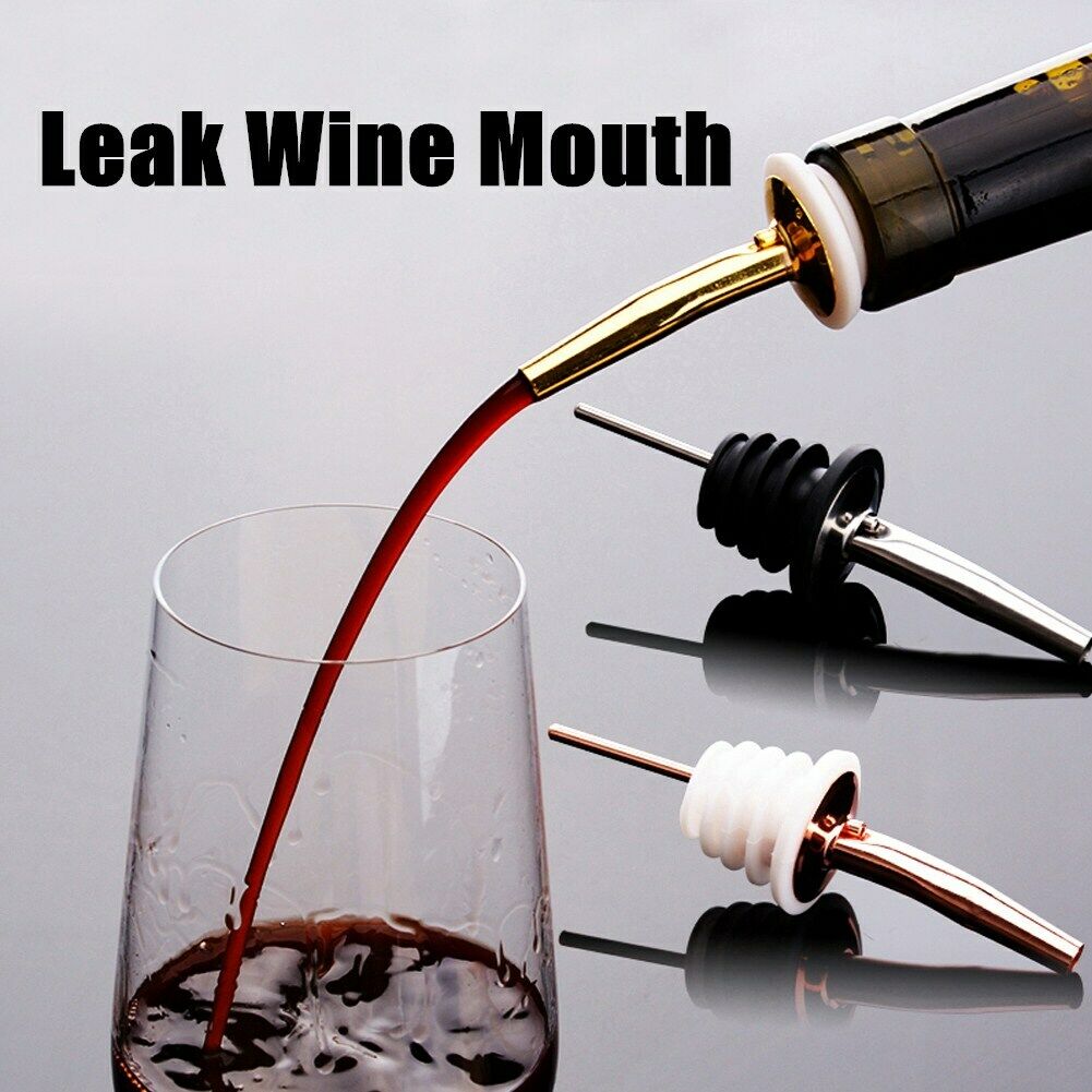 10 x Stainless Steel Tapered Liquor Wine Bottle Pourer Flow Pour Spout Stopper