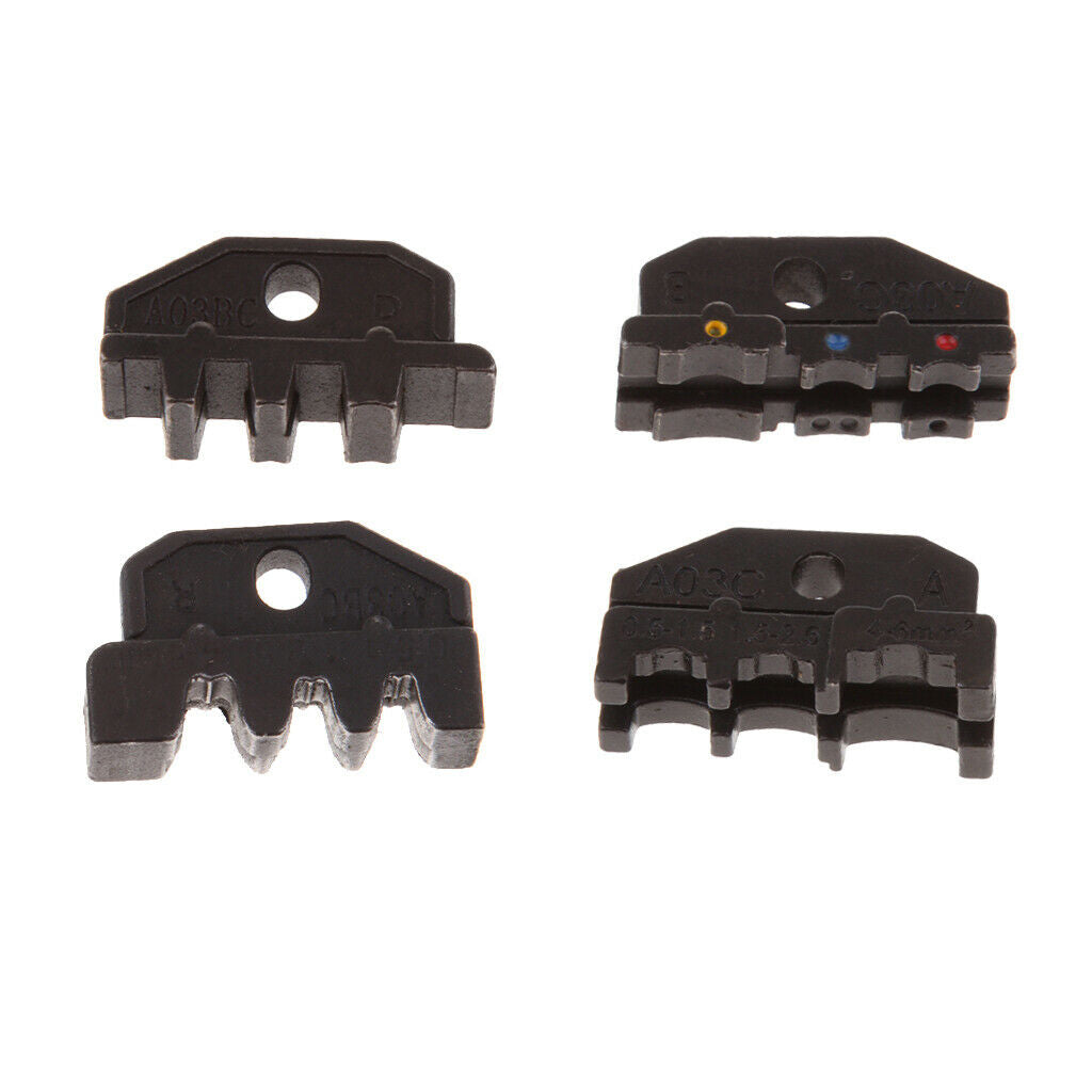 2pcs Interchangeable Die Set, Terminal Connectors, Crimper Die Kit, High Speed