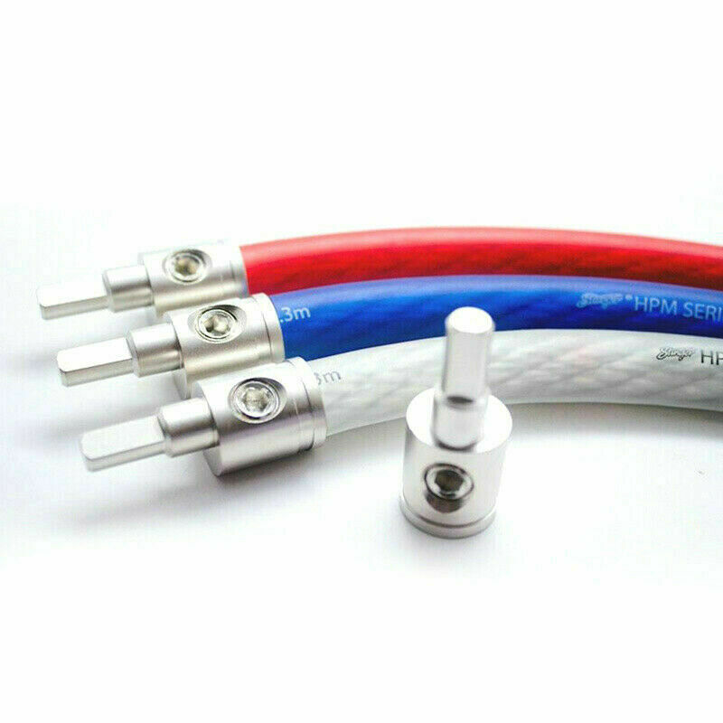 1Pair Car Audio 1/0 Gauge To 4 Gauge Amp Input Pin Power/Ground Wire Reducer USA