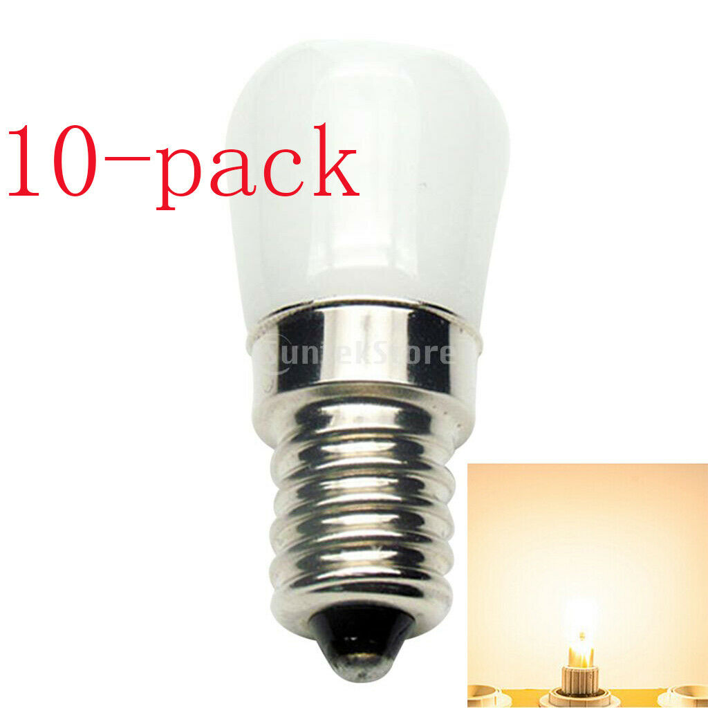 10Pcs 2W LED Light Lamp Bulb Night Daylight Replacement Bulb E14 Warm White