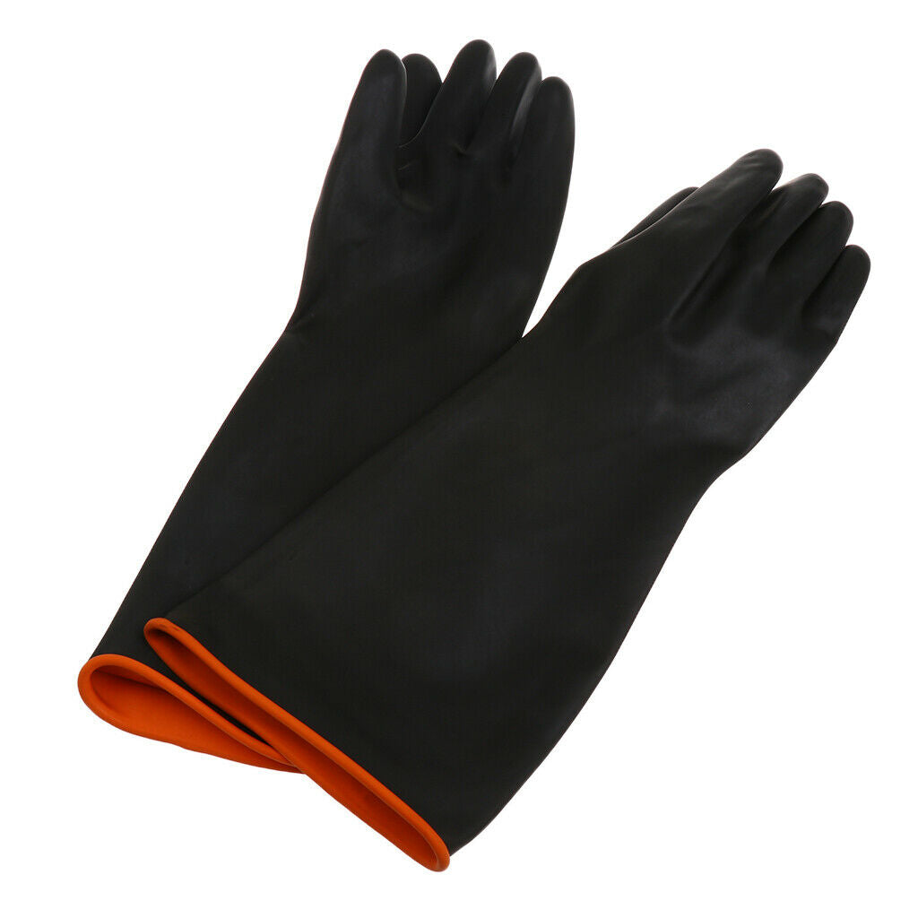 1 pair of protective gloves, rubber gloves, chemical resistant