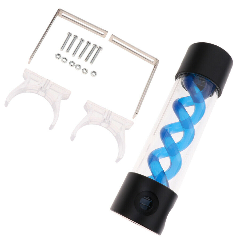 Computer G1/4''   Water-cooling Spiral Suspension Reservoirs Tank #3