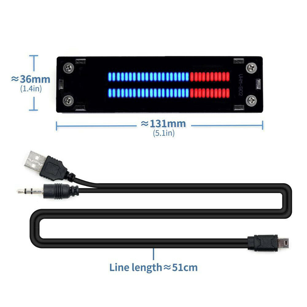 VHM-902 Mini Dual 30 Level Indicator VU Meter Stereo Amplifier Board with AGC M8