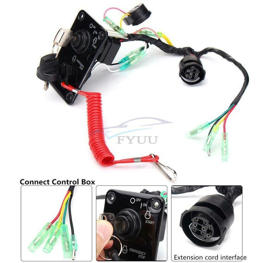 70 x 110MM/ 2.8 x 4.3" Key Switch Panel For Yamaha Single Vertical Control Yacht