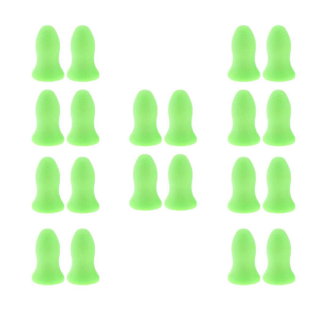 10Pairs Women Men Foam Work Study Ear Plug Noise Reduction Sleeping Earplugs