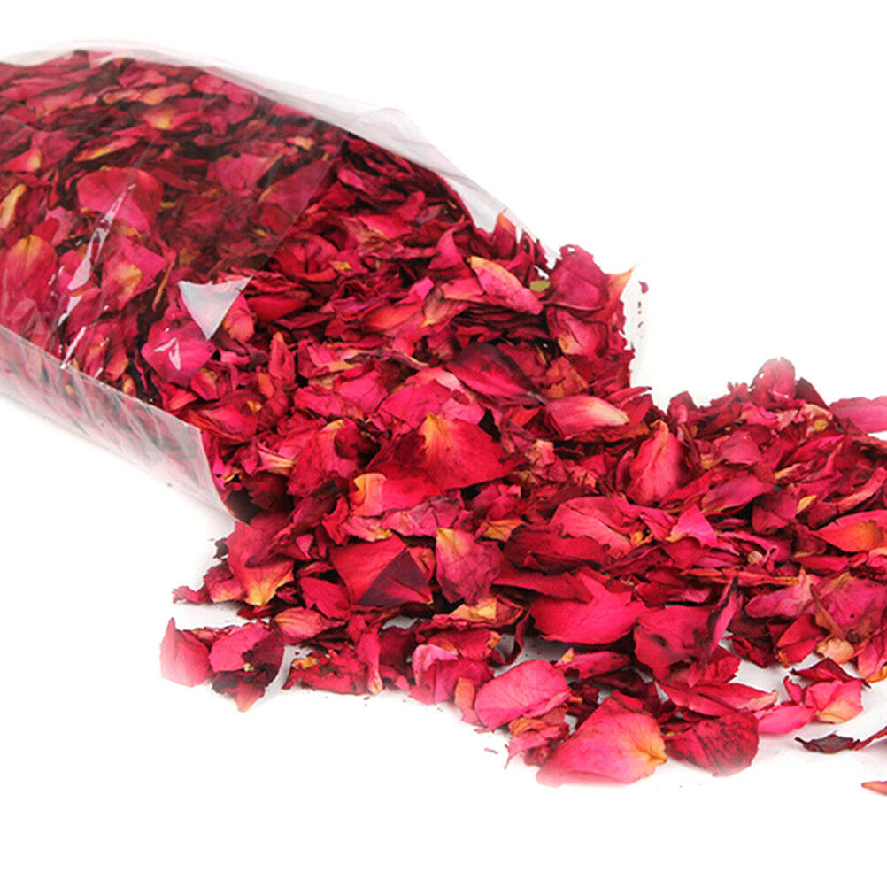 50g Dried Rose Petals Natural Dry Flower Petal Spa Whitening Shower Bath T.l8