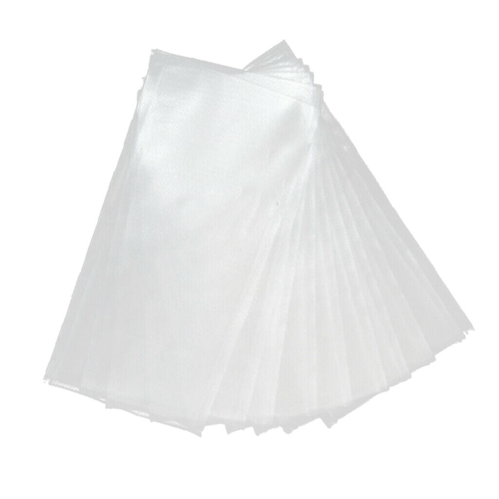 10X 50pcs PVA Bag Fishing Tackle Carp Bait Dissolving Bags Pouch Sack  12x6cm