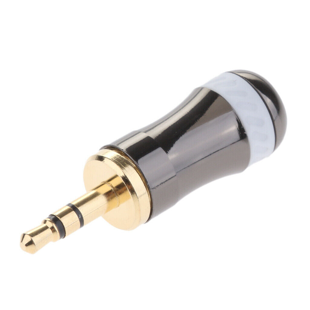 3Pole 1/8'' 3.5mm Male Repair Headphone Jack Audio Soldering Connector