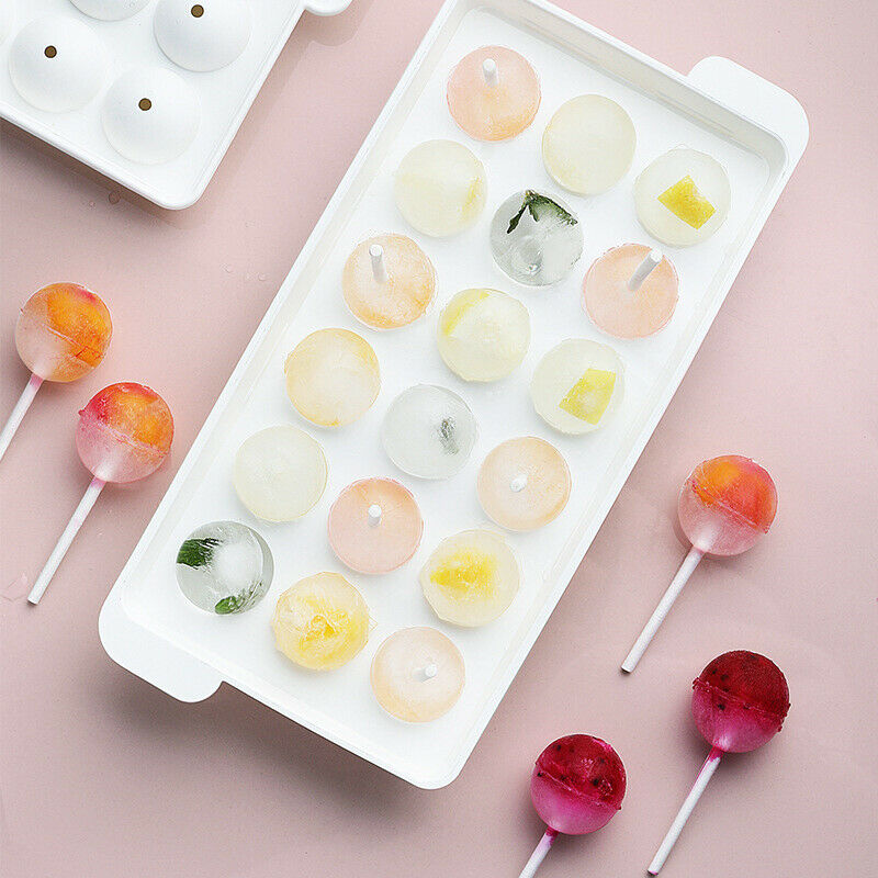 Round Ice Ball Maker Summer Plastic Large Ice Cube Mold Ball Shaped Mould.l8