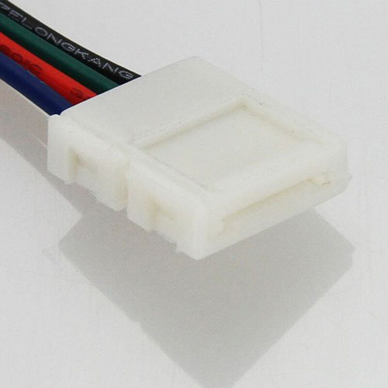 10X 4 PIN RGB LED STRIP LIGHT TO CONTROLLER CONNECTORS WIRE CABLE 10MM 5050   NL