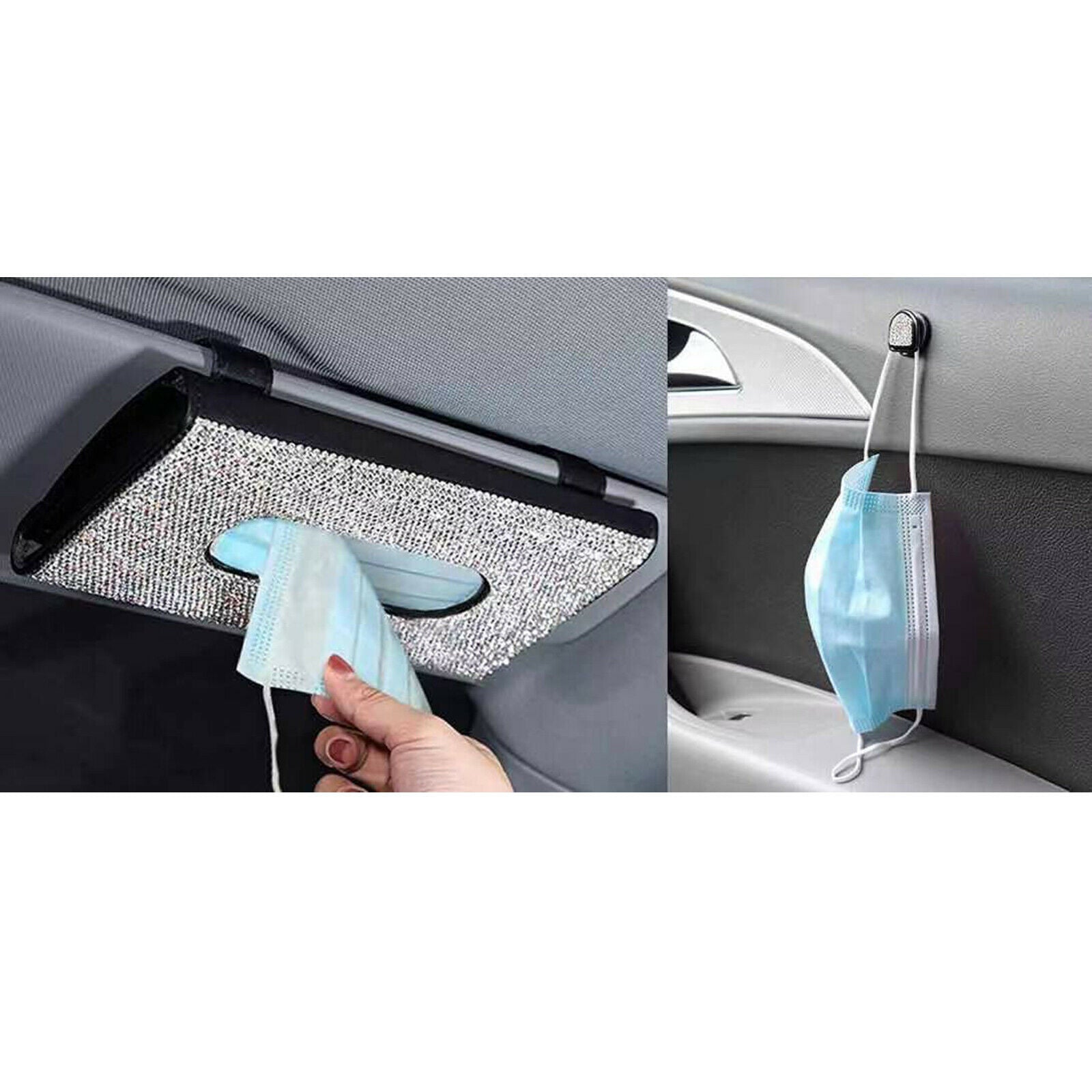 Car Tissue Holder Truck Automobile Napkin Box 24x14cm Backrest Clips Hanger