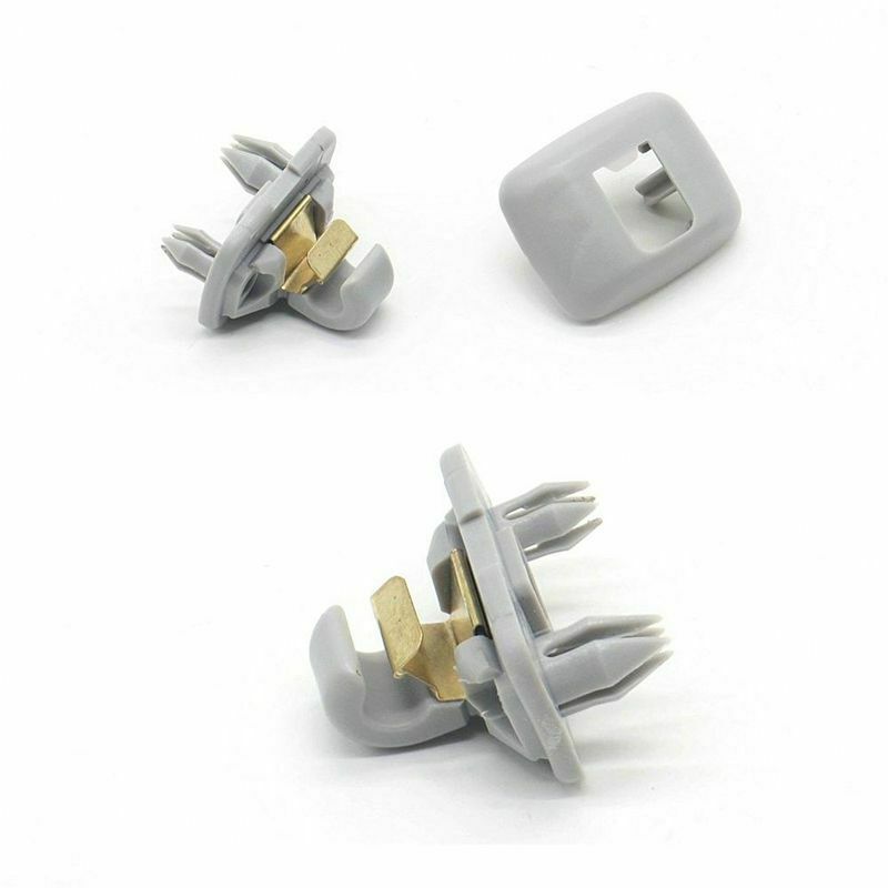 Gray Interior Sun Visor Clip Hook For Audi A1 A3 S3 A4 S4 A5 S5 Q3 Q5 TT QuattU8