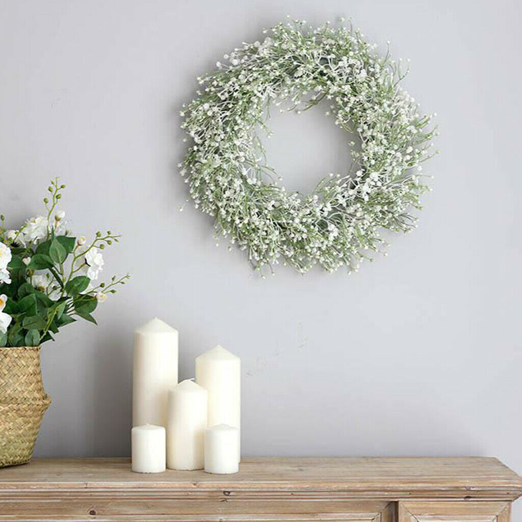 Large Gypsophila Wreath Door Mother's Day Home Decorative Gift Photo Props