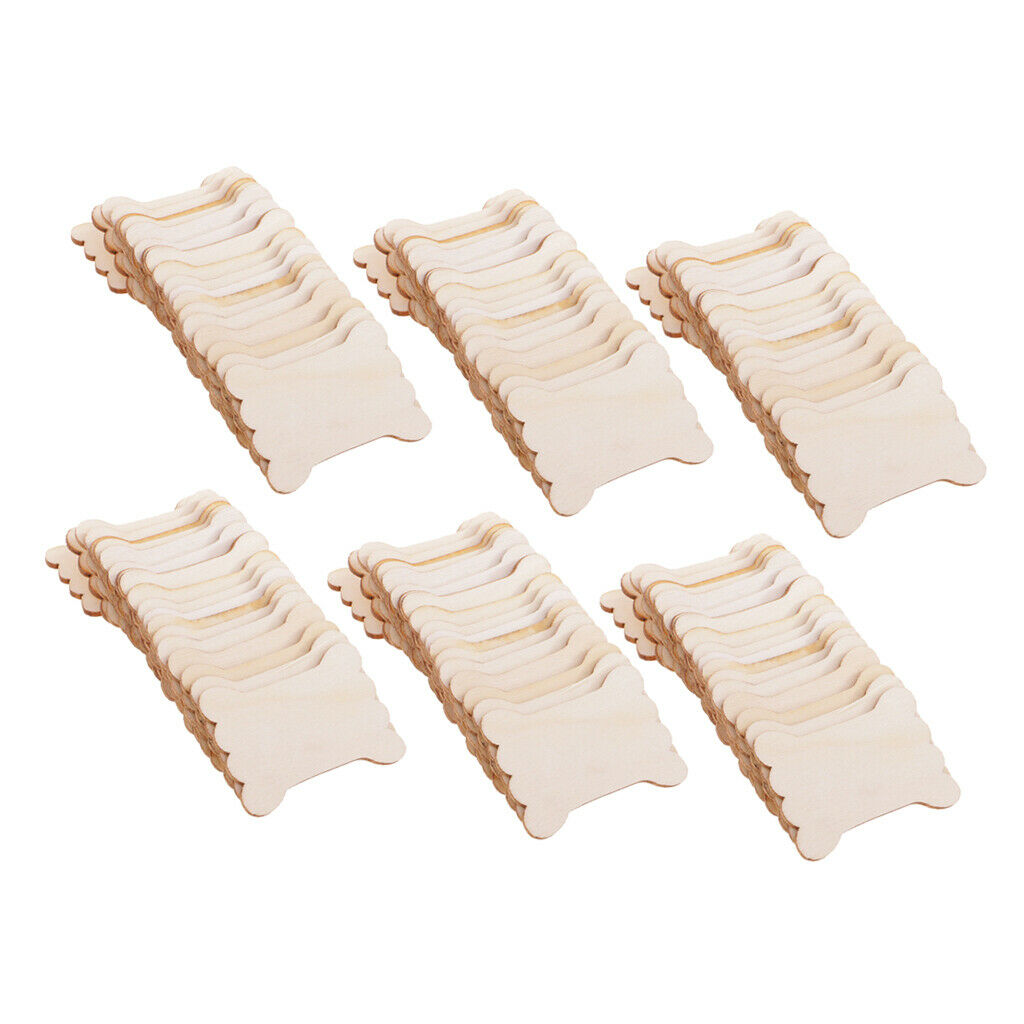 120Pcs Needlework Floss Craft Wood Thread Bobbin Cross Stitch Tool Storage
