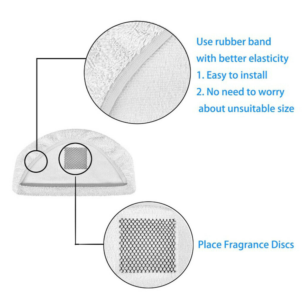 4Pcs Steam Mop Pads fits Bissell 1940 1440 1544 1806 2075 Washable
