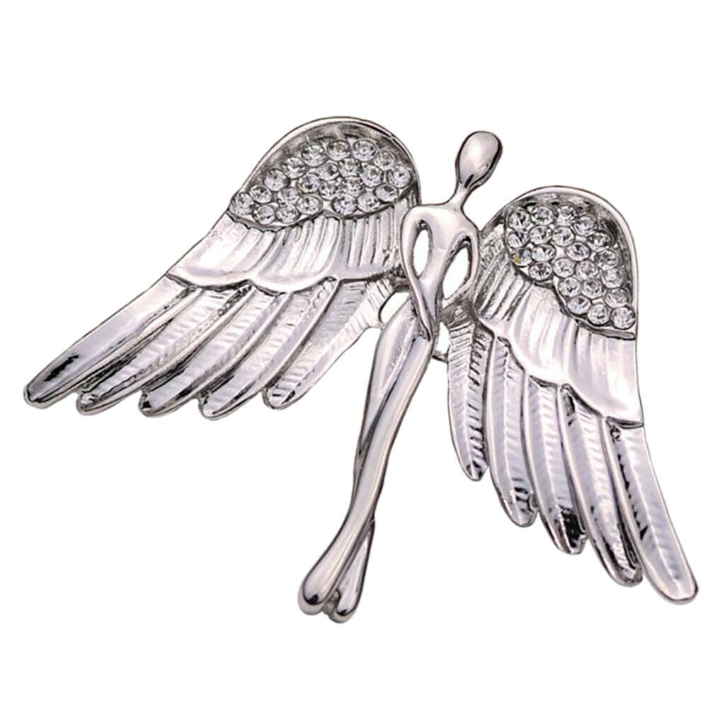 Fashion Eagle Wings Brooch Pins Charming Crystal Brooch Pin for Men Women