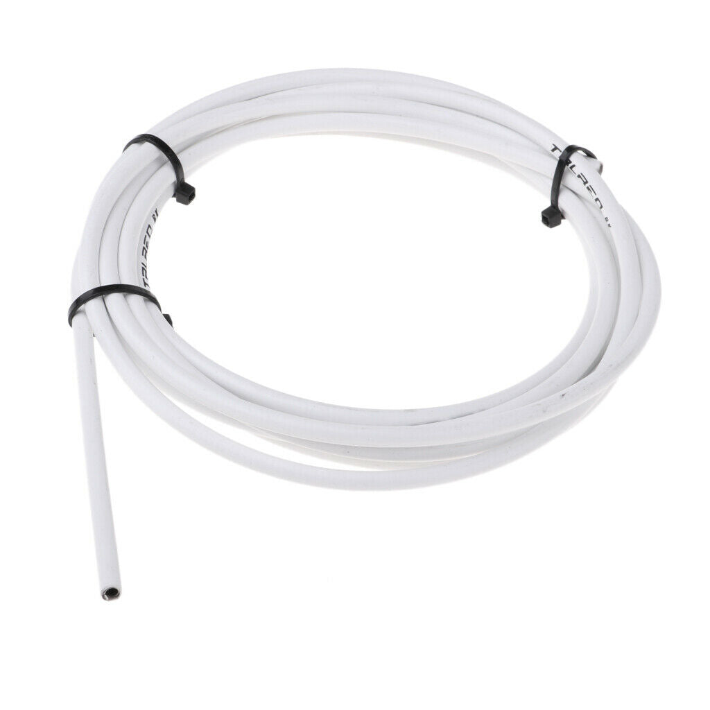 Brake Cable Line Housing Tube Pipe Wire Cover Protector 5mm - White