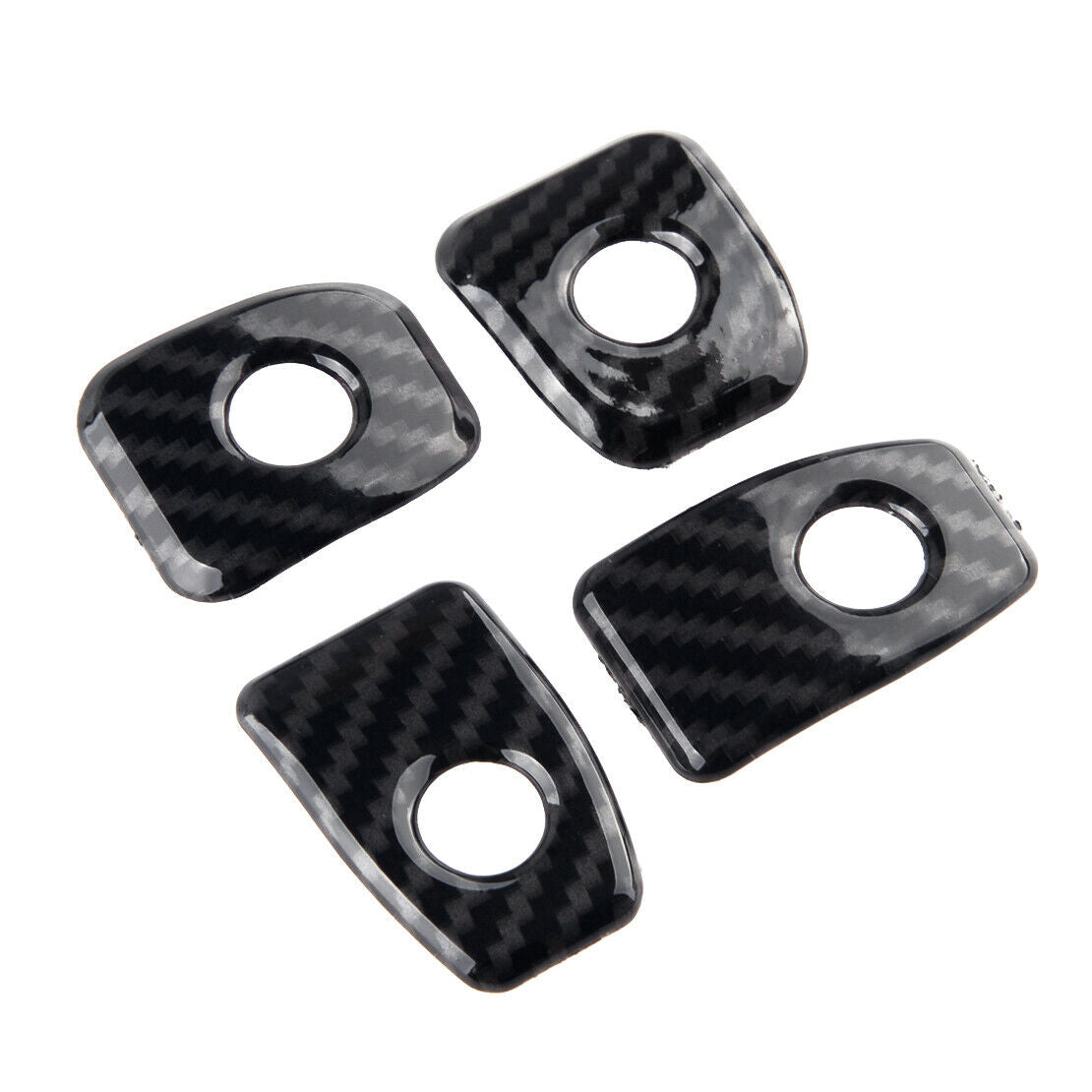 4x Car Carbon Fiber Style Door Lock Konb Pin Trim fit for BMW X5 F15 2014-2017