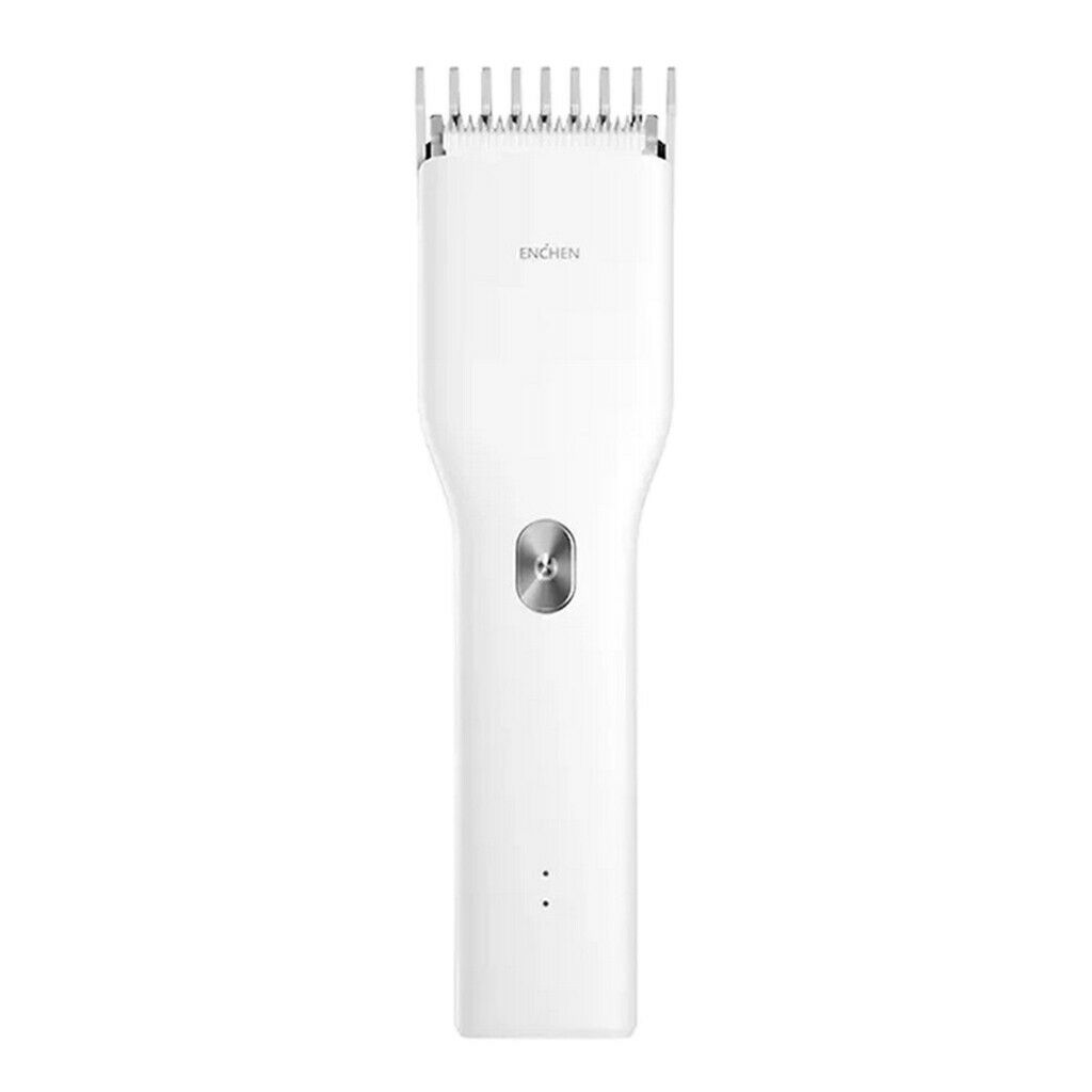 Quiet Mens Baby Hair Trimmer Electric Clipper + 50x Disposable Capes White