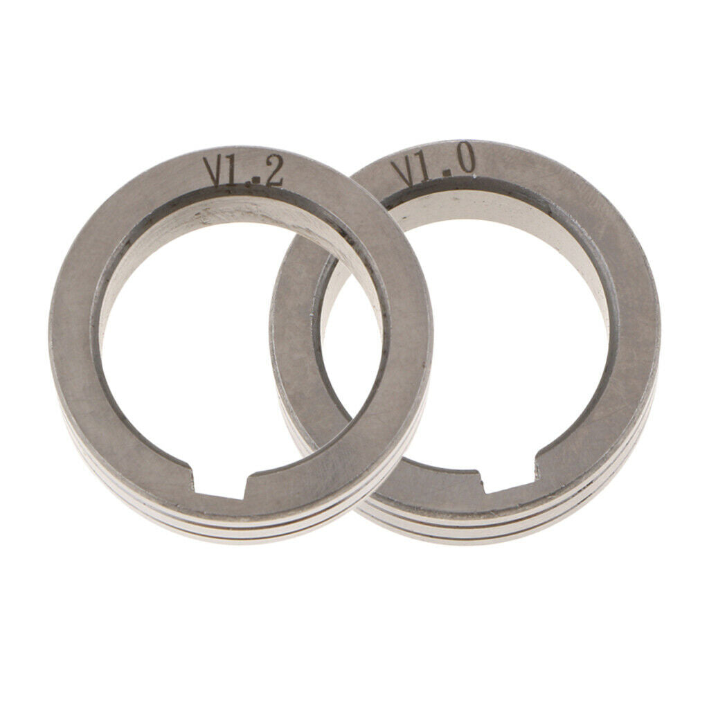2Pack 0.8-1.0mm and 0.8-1.2mm Welder Wire Feed Drive Roller Parts Round
