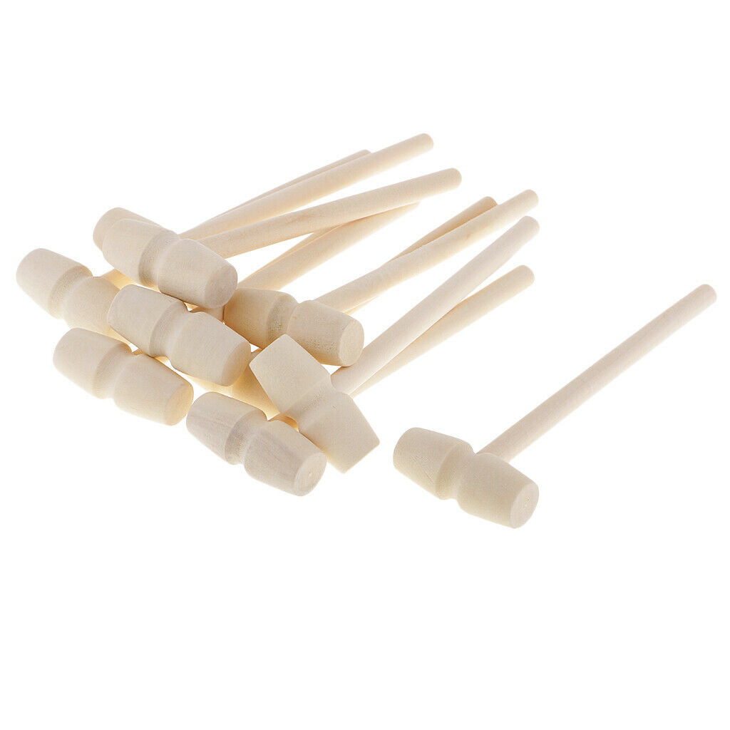 40x Mini Wooden Mallet Leather Crafts Carving Stamping Hammer Hand Tools DIY