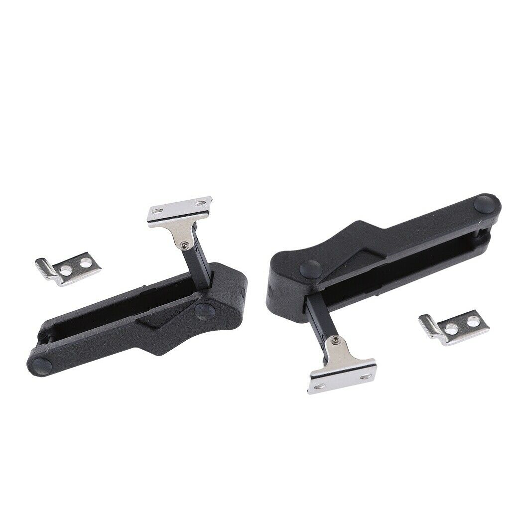 2 pieces Flexible Draw Latch 4'' Soft Black Rubber Replacement XK710