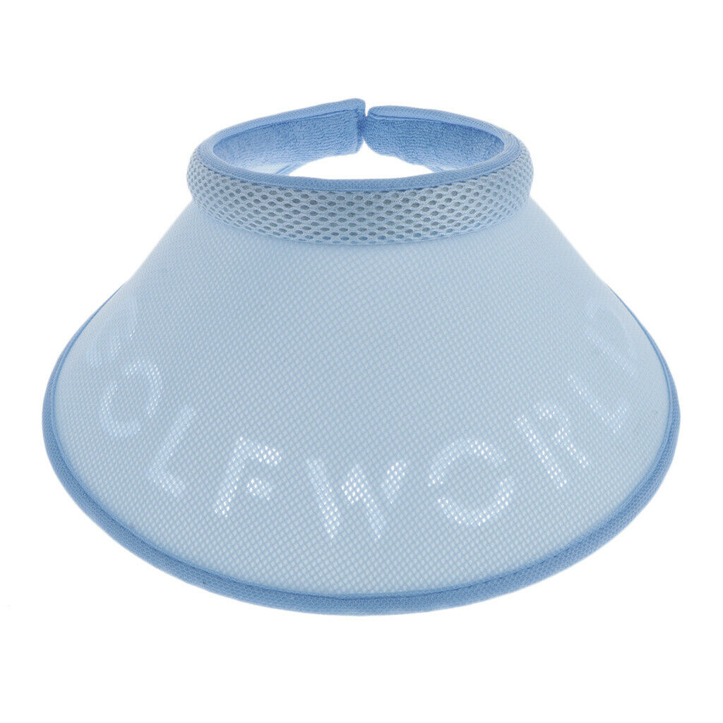 Sun Visor Hats Womens Large Brim Summer UV Protection Beach   Blue
