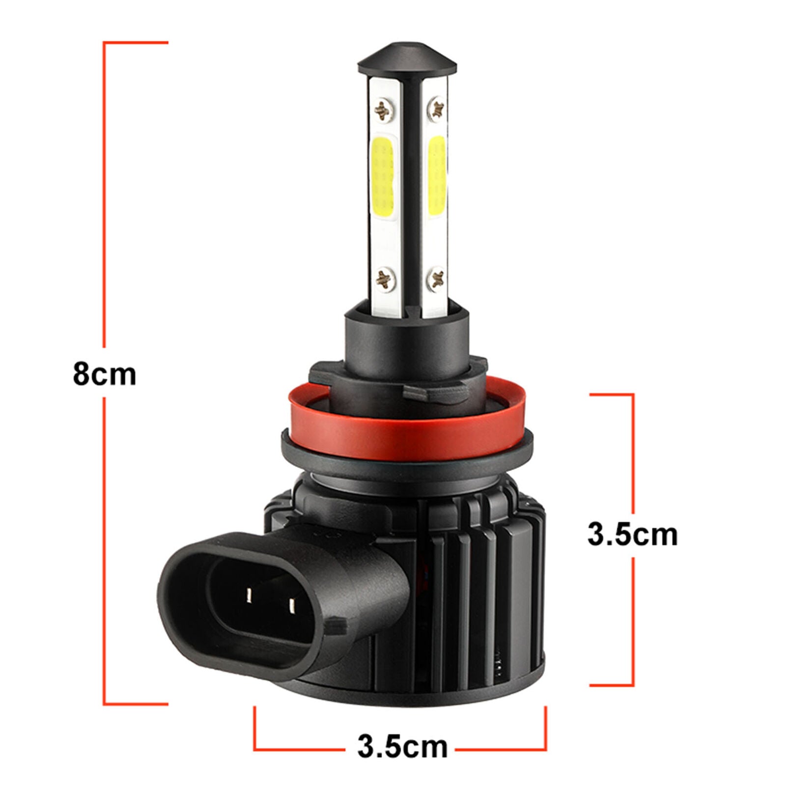 H11 LED Headlight Super Bright Bulbs Kit 330000LM HIGH/LOW Beam 6000K
