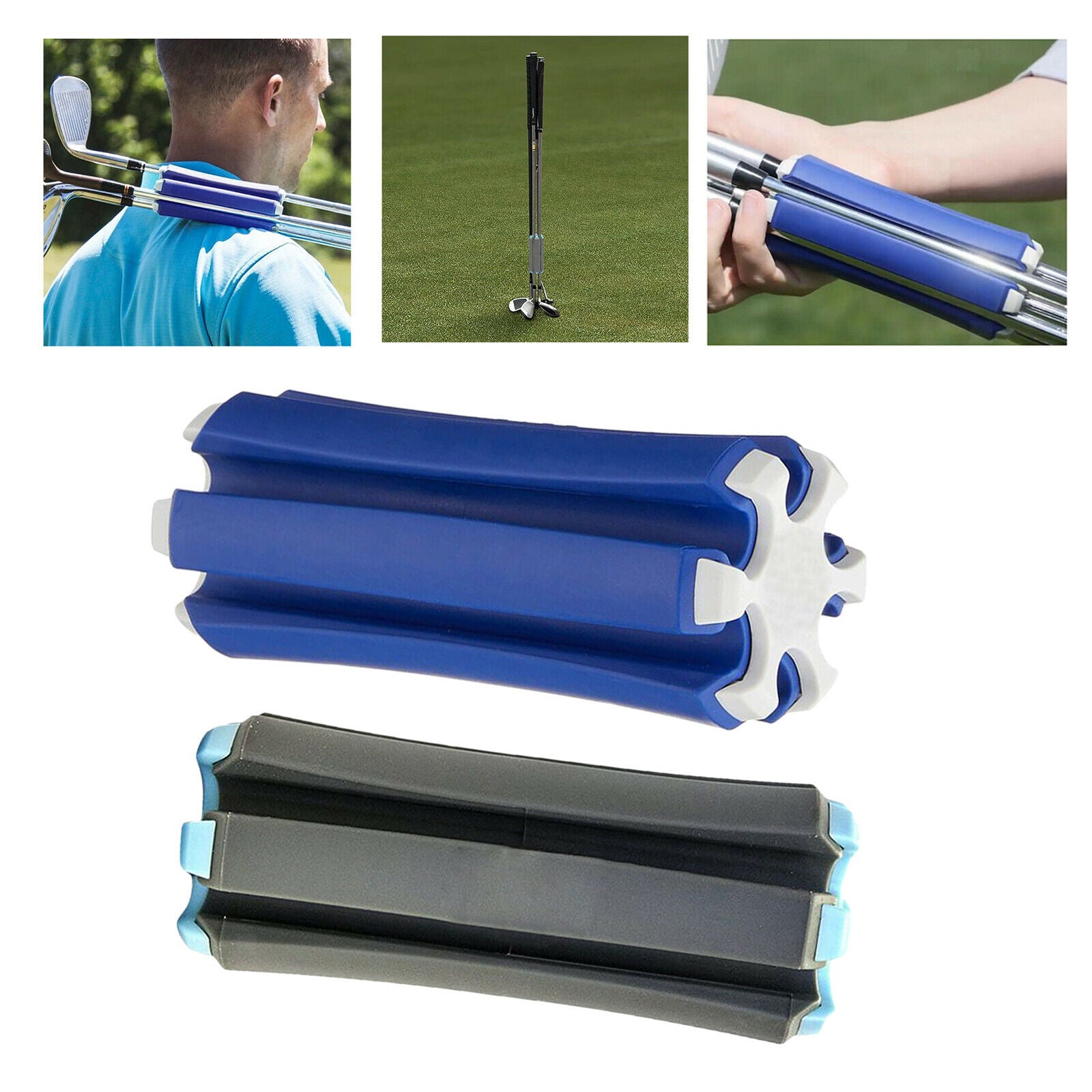 2Pieces Portable Small Durable Golf Carrier Fixed Organizer Golf Accessories
