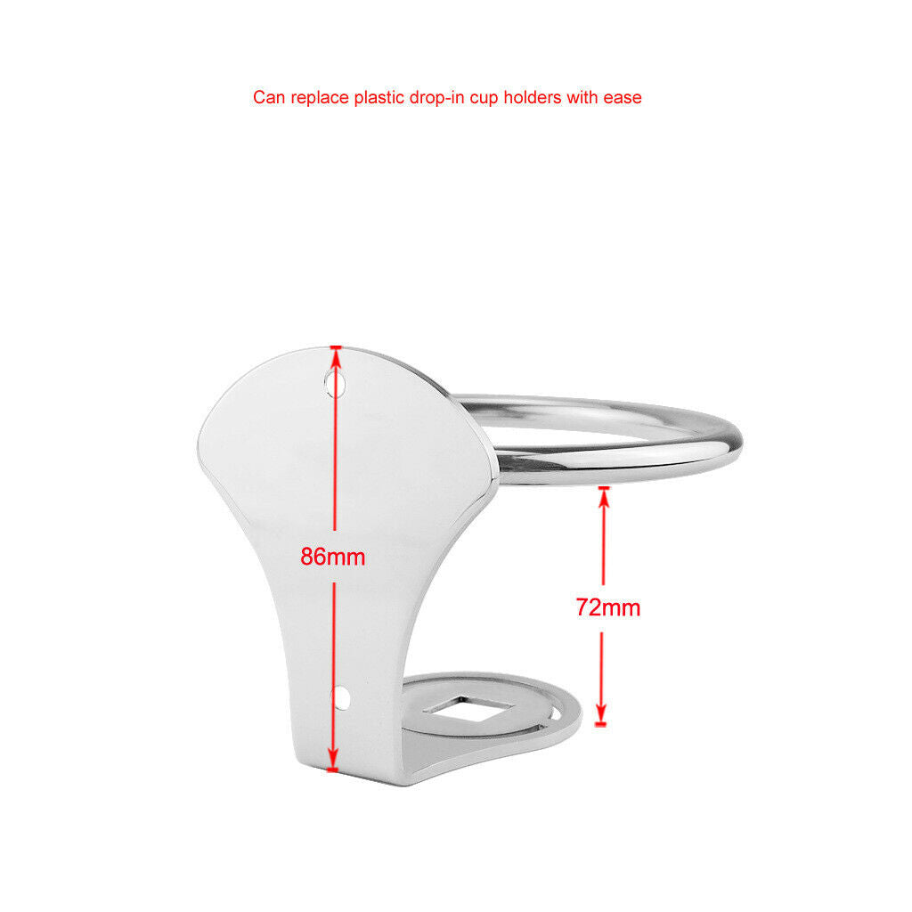 Adjustable Cup Drink Beer Holder- for Marine/ Boat/ Caravan/ RV, Stainless Steel