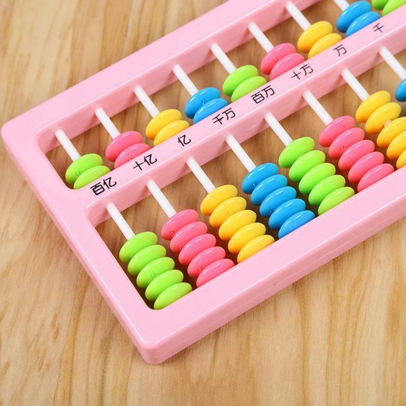1x Plastic Number Counting Board Beads Mental Arithmetic Educational Logic Train