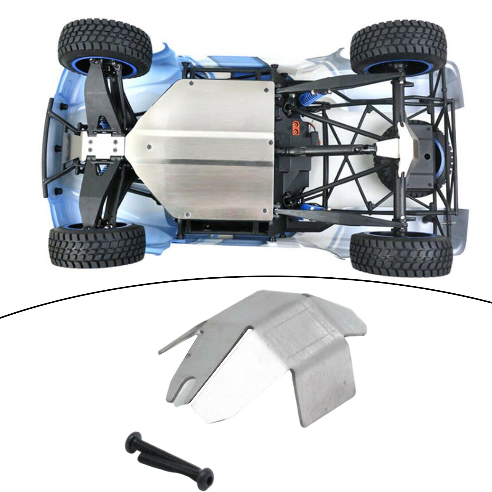 1:10 RC Rear Axle Protection Plate for LOSI BAJA REY V2 Car Buggy Upgrade