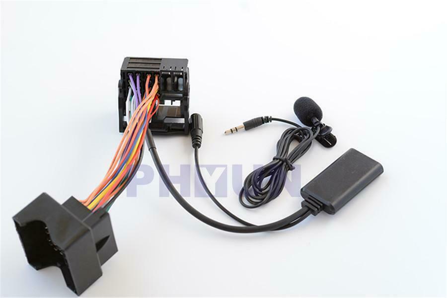 For Peugeot Citroen Audio AUX-IN Bluetooth Adapter Cable w/Microphone Handsfree