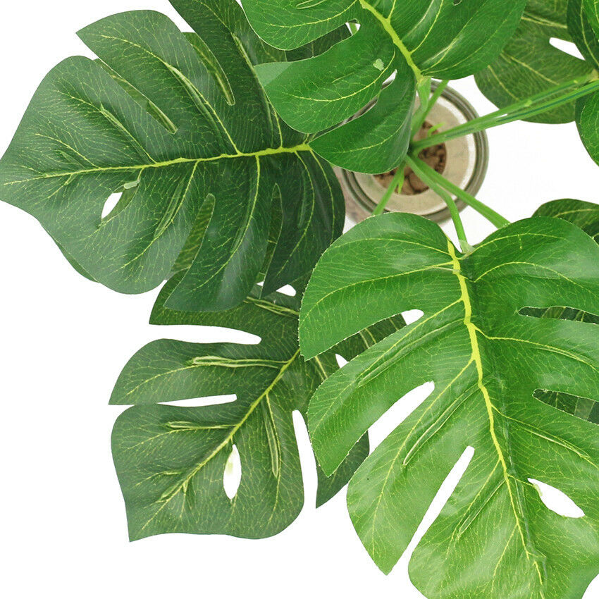 2021 Artificial Palm Leaves Faux Monstera Safari Hawaiian Plant Decorations