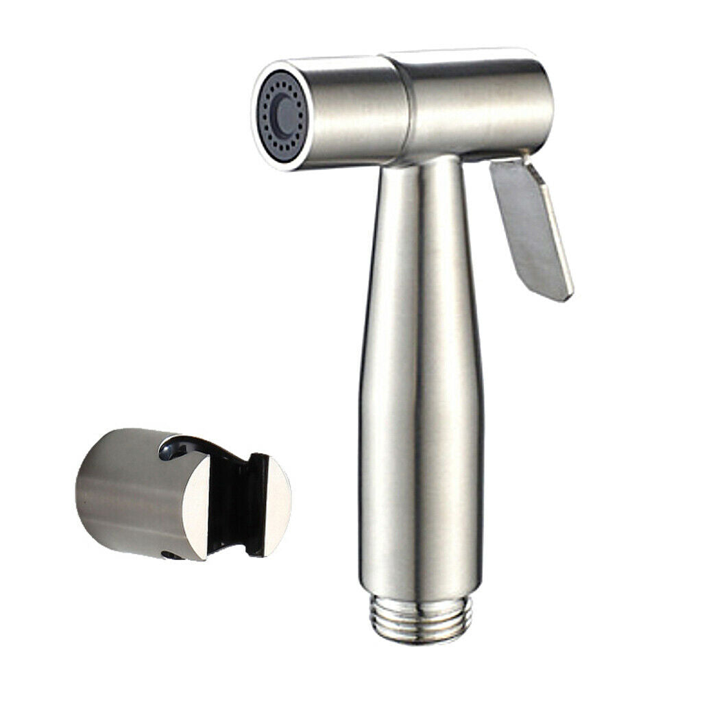 Toilet Bidet Sprayer Head with Holder Bathroom Toilet Set Self Cleaning
