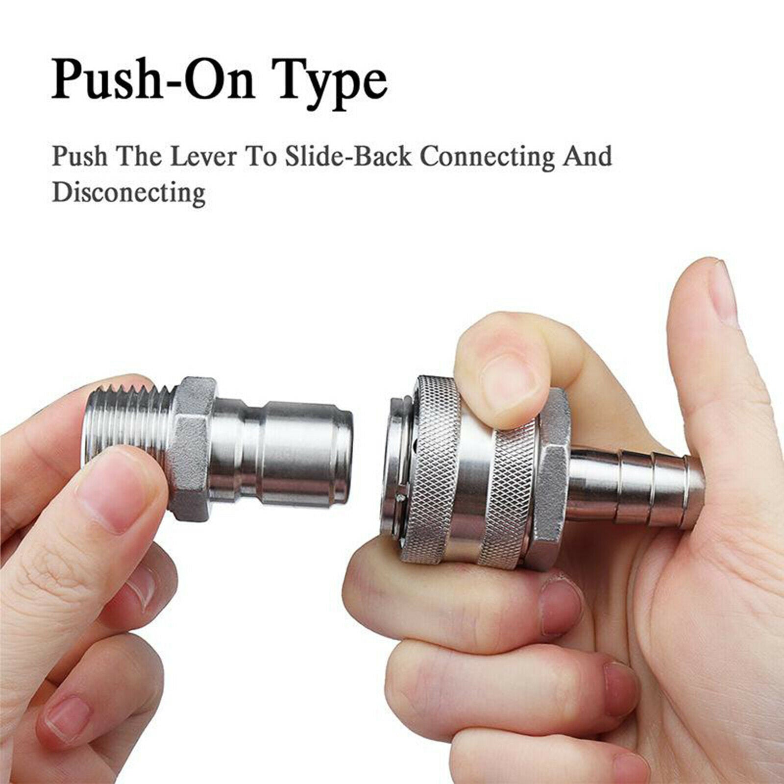 304 Stainless Steel 1/2 Quick Disconnect Connect Fittings Beer Equipment