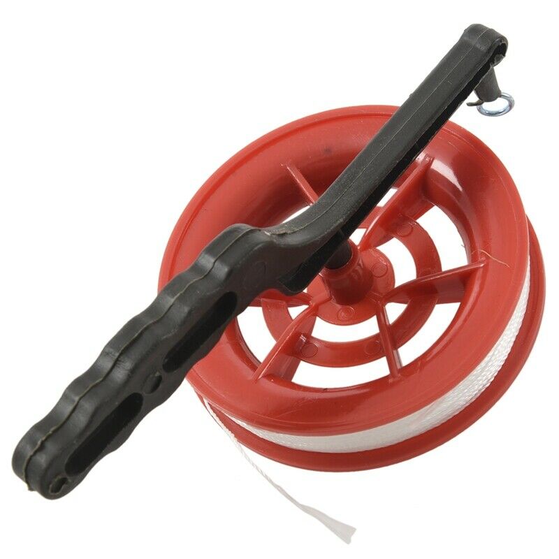 100M Twisted St Line Red Wheel Kite Reel Winder E8Z4Z4