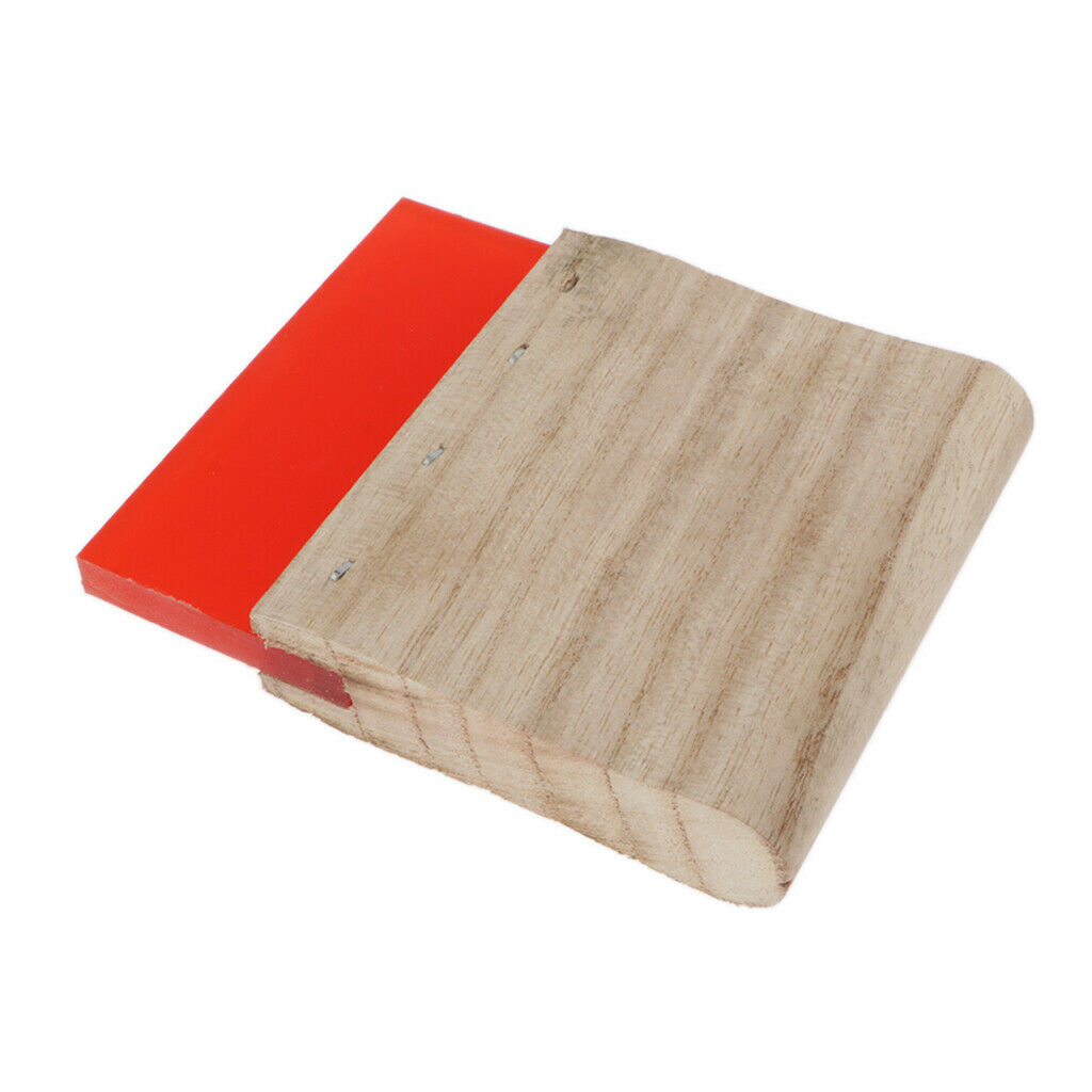 Set of 1 Screen Printing Squeegee Wearproof Silk Wooden Handle Ink Scraper