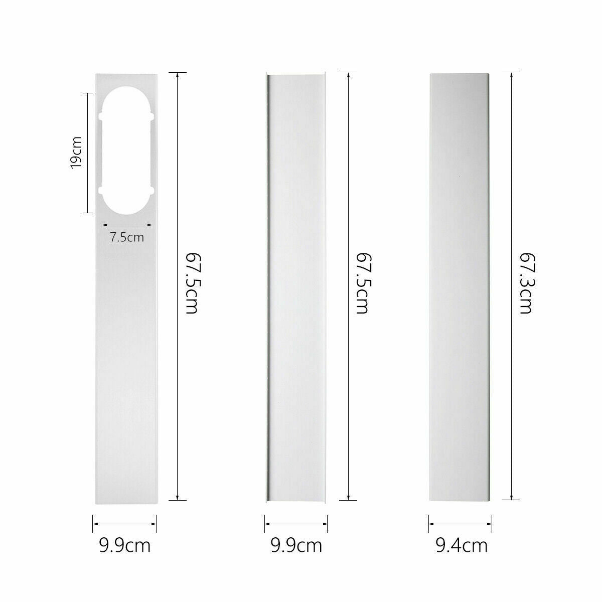 3PCS Adjustable 190CM Window Slide Kit Plate For Portable Air Conditioner new