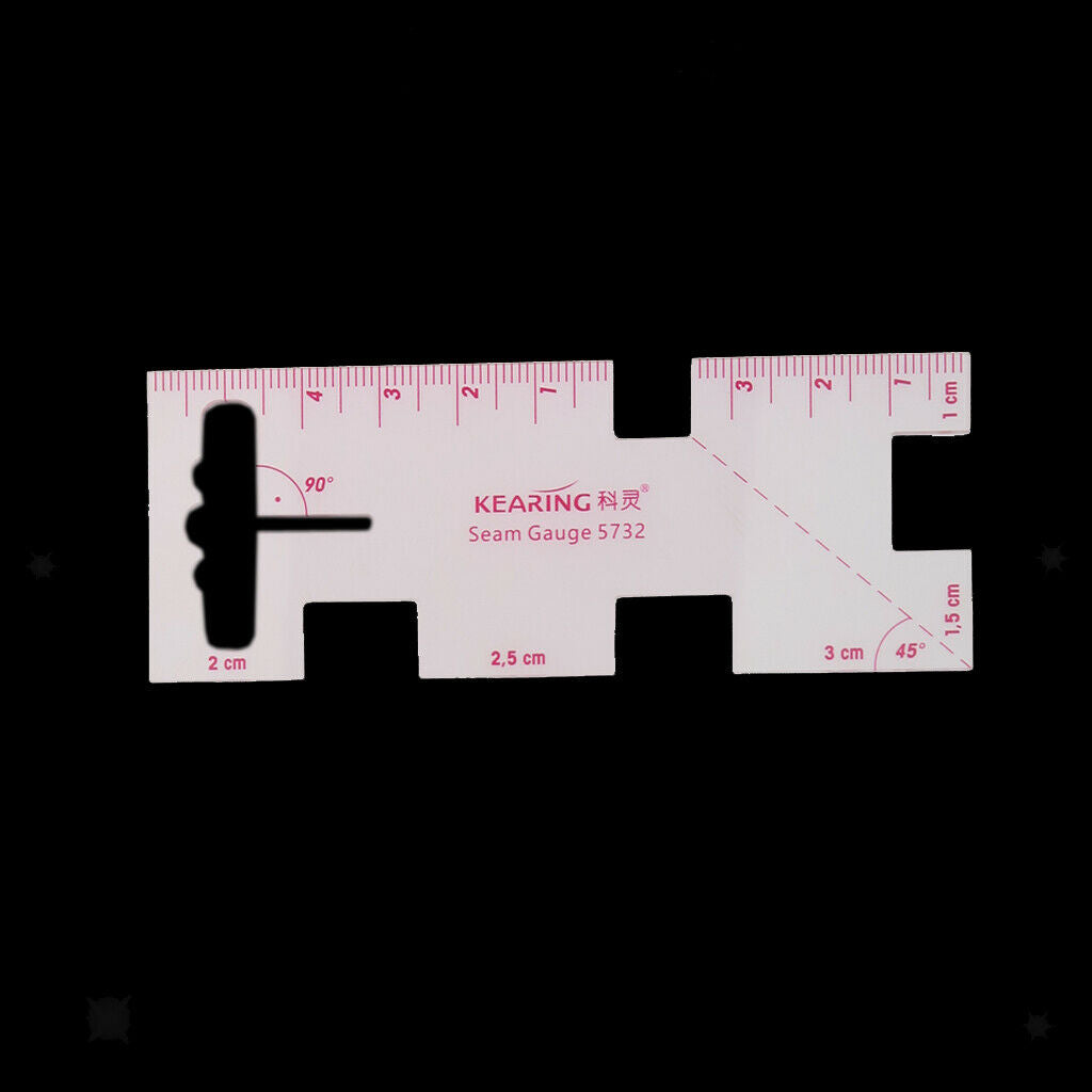 1pc Plastic Sewing Knitting Gauge Metric Ruler Seam Gauge for Sewing Craft