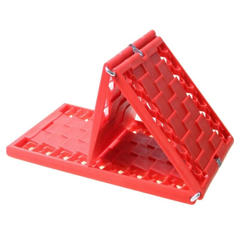 2PCS Rubber Foldable Car Wheel Anti-Skid Pad Folding Skid Plate Tire Traction N9