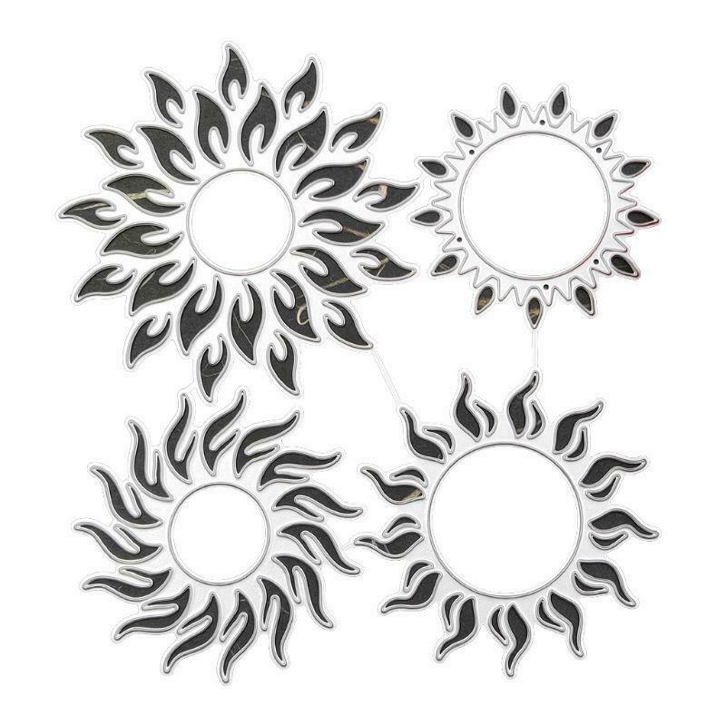 Sun Metal Cutting Dies Stencil Album Scrapbooking Embossing Paper Card Craft
