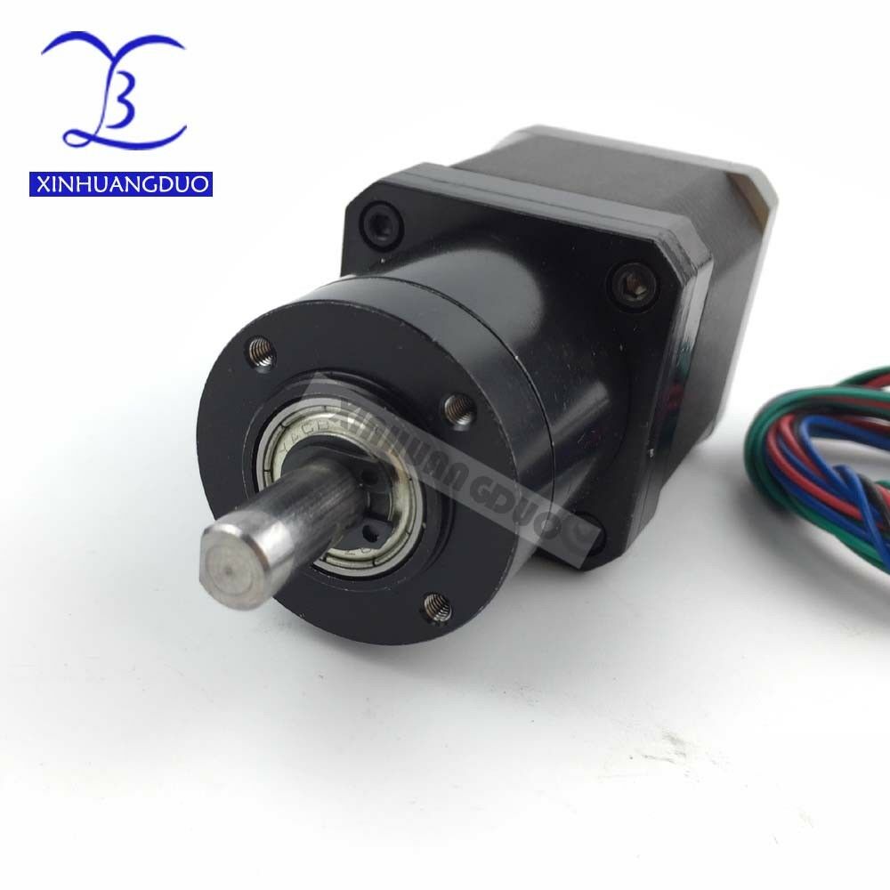 Gear ratio 14:1 Planetary Gearbox , Nema 17 1.68A Geared Stepper Motor
