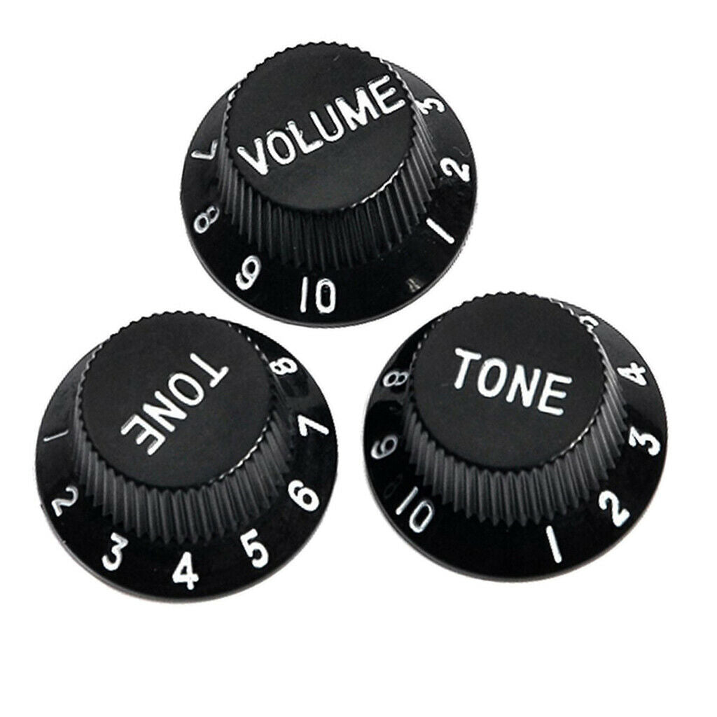 3pcs Guitar Knobs for ST SQ Style Electric Guitar, 1 Volume And 2 Tone