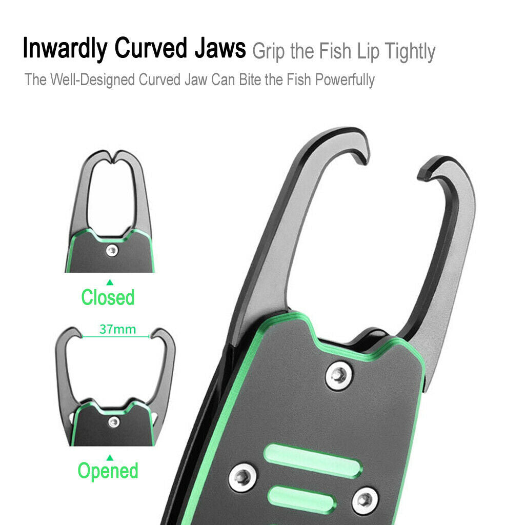 Fish Lip Gripper Holder Split Ring Cutters Plier Fish Controller 11.8" Green