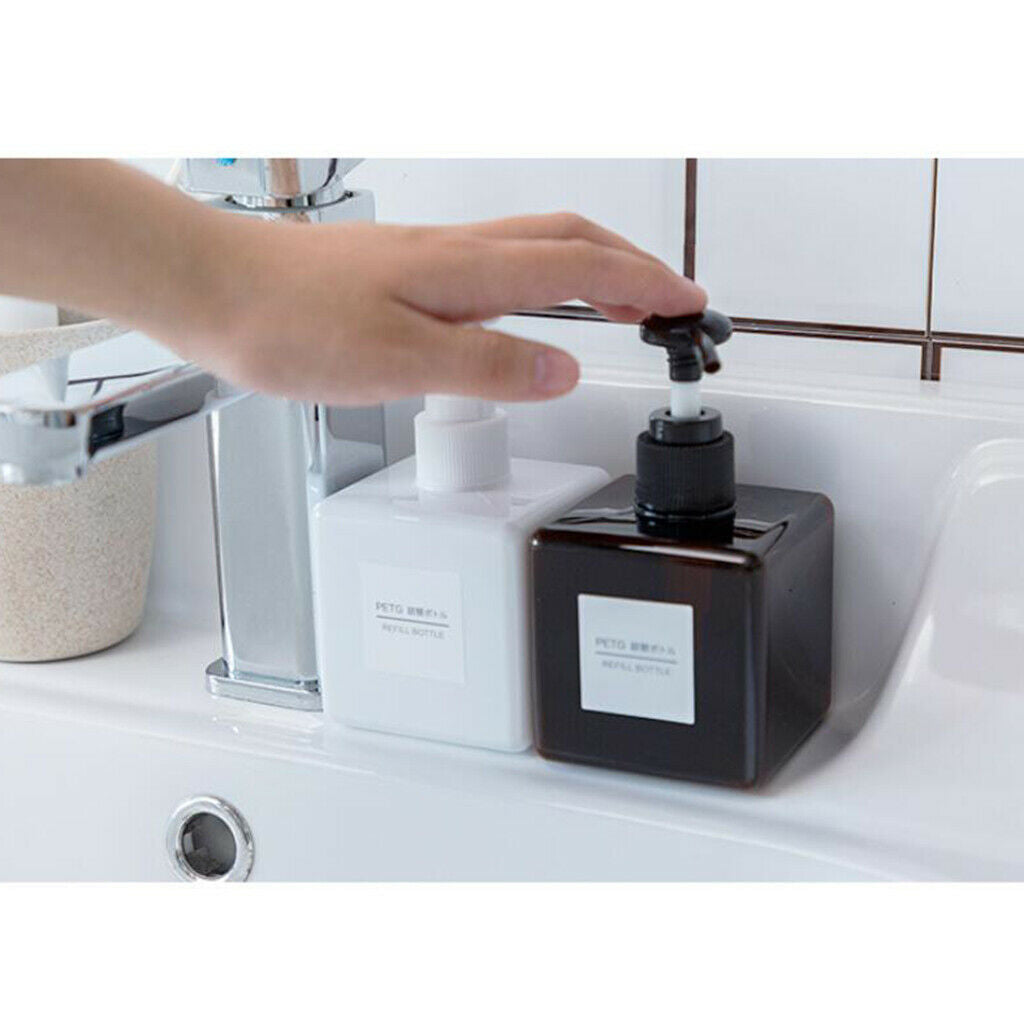 6Pcs Refillable Foaming Soap Dispenser Pump Bottle for Bathroom Vanity