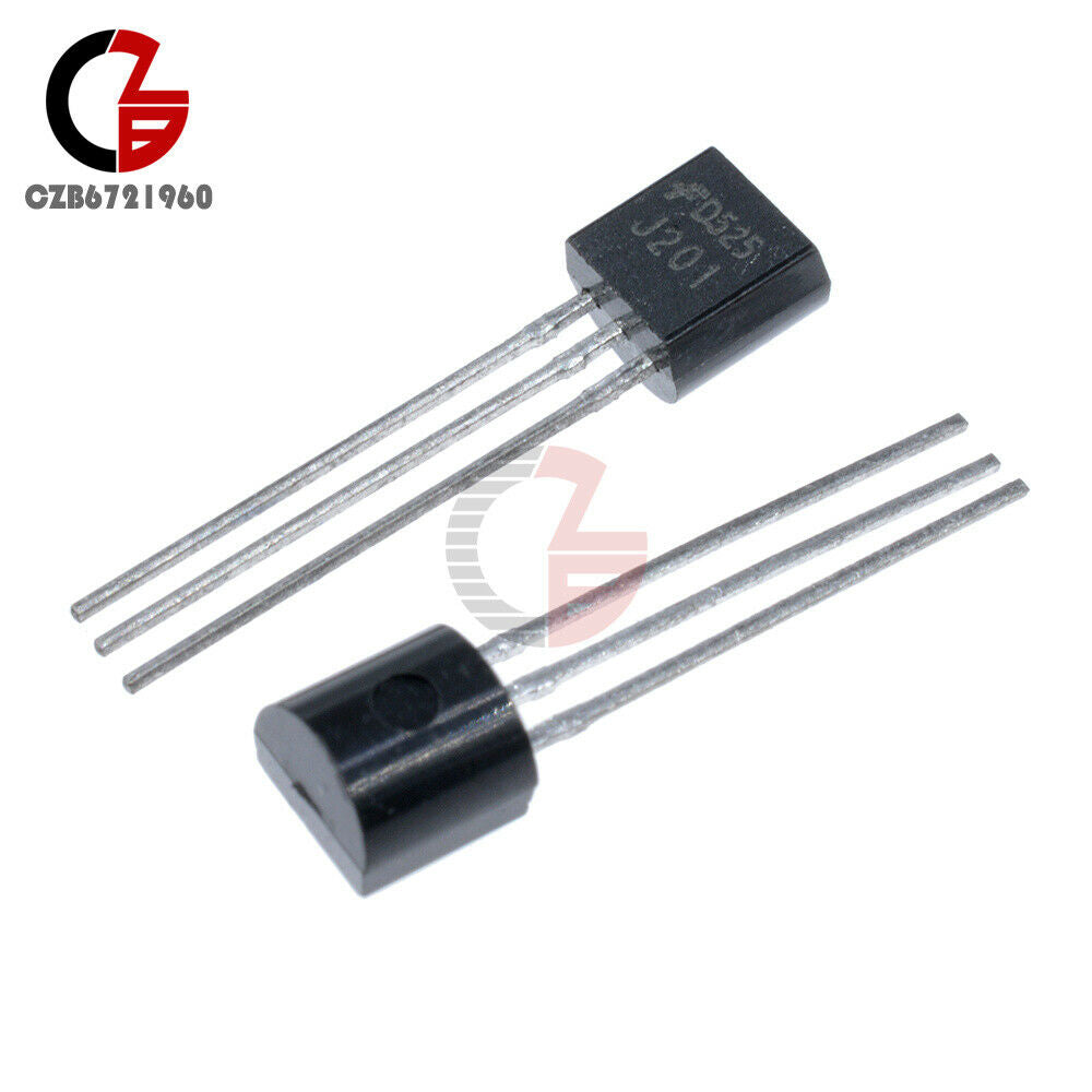 50PCS DIP 3 J201 JFET N-Channel Transistor 40V 50mA TO-92
